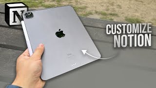 How to Customize Notion on iPad tutorial [upl. by Hamilah]