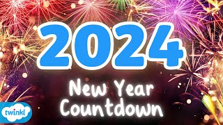 New Years 2024 Countdown for Kids 🎆  New Year 2024 for Children 🎉 [upl. by Myers542]