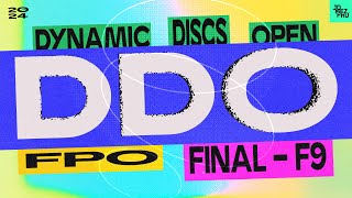 2024 Dynamic Discs Open  FPO FINALF9  Fajkus King Gannon Handley  Jomez Disc Golf [upl. by Horten73]