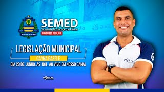 CONCURSO SEMED PALMAS LEGISLAÇÃO MUNICIPAL [upl. by Fallon11]