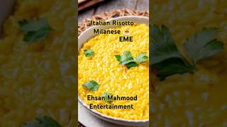 Italian Risotto Milanese 🍝 shorts [upl. by Arlinda213]