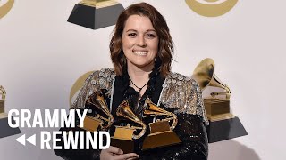 Watch Brandi Carlile Nervously Accept Her First GRAMMY For quotThe Jokequot In 2019  GRAMMY Rewind [upl. by Terzas]