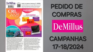 Pedido de Compras Demillus Campanhas 17182024 [upl. by Ackley583]