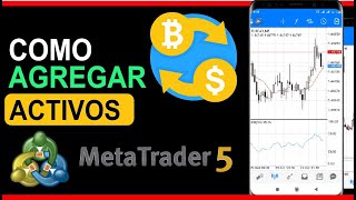 CÓMO AGREGAR ACTIVOS a METATRADER 5 Y 4 ✅ [upl. by Enialb]