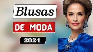 👚 BLUSAS de Moda 2024  NUEVOS DISEÑOS ELEGANTES Y BONITOS [upl. by Azile]