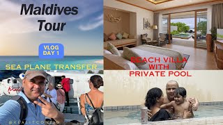 Maldives Tour  Beach Villa with Private Pool  Sea Plane Transfer  Brennia Kottefaru  Resort Tour [upl. by Arhna]