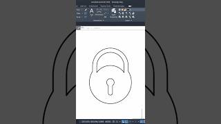 Lock 🔐 Design with the help of AutoCAD 2D Drafting software lock design autocad [upl. by Idden324]