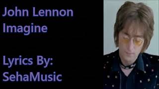 John Lennon  Imagine Lyrics [upl. by Barboza]