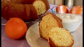 GÂTEAU AU YAOURT ET À LORANGE  RECETTE FACILE ET RAPIDE [upl. by Nyrahs]