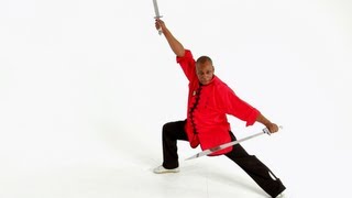 How to Use the Double Broadsword  Shaolin Kung Fu [upl. by Dusen]