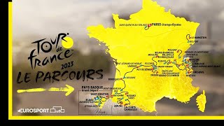 Tour de France 2023  Découvrez le parcours en intégralité [upl. by Aicena]