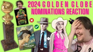 2024 Golden Globe Nominations REACTION [upl. by Reyna]