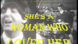 Shes A Woman karaoke The beatleswmv [upl. by Teddy55]