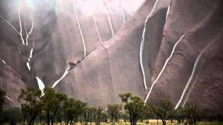 Raining On The Rock  Pics of Ayers Rock Uluru with rare rainfall pictures and my recording [upl. by Tawnya]