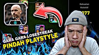 GARA GARA LOSE STREAK GW PINDAH PLAYSTYLE JADI SERANGAN BALIK eFootball 2024 Mobile [upl. by Nahtanoy]