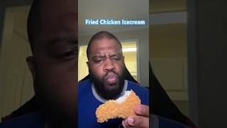 FRIED Chicken Ice Cream Review shortfeed foodie [upl. by Lilybelle]