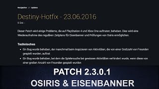 Destiny Update  Hotfix 2301 DeutschGerman [upl. by Egerton]