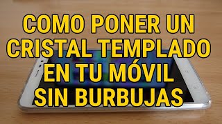 CÓMO PONER UN VIDRIO TEMPLADO AL CELULAR SIN DEJAR BURBUJAS DE AIRE 👍🏼 [upl. by Olecram]