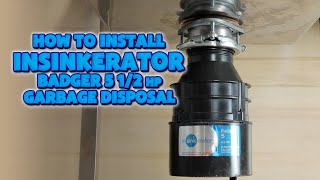 How to install InSinkErator Badger 5 Garbage Disposal  Using Plumber’s Putty [upl. by Alia]