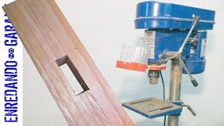 How to cut a mortise with the drill press [upl. by Swain]