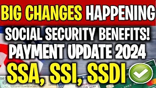 BREAKING NEWS BIG CHANGES HAPPENING FOR SOCIAL SECURITY BENEFITS SSA SSI SSDI PAYMENT UPDATE 2024 [upl. by Barnet370]