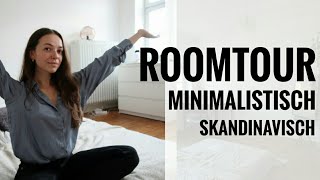 MINIMALISMUS ROOMTOUR 10  minimalistisch skandinavisch  Einzimmerwohnung [upl. by Htirehc]