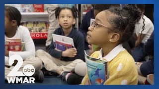 Students at Abbottston Elementary receive free books [upl. by Strohl]