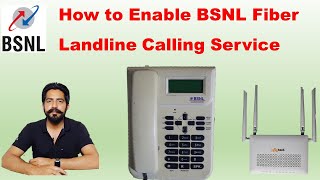 How to Activate BSNL Fiber Landline Voice Calling Service  Voip [upl. by Sitra]