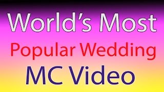 watch the WORLDs most popular Wedding MC video shows how to do it 2020 [upl. by Mark]