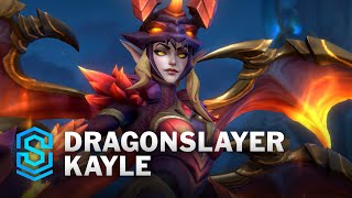 Dragonslayer Kayle Wild Rift Skin Spotlight [upl. by Suoicserp]