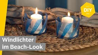 DIY Windlichter selber basteln im maritimen Beach Style  Roombeez – powered by OTTO [upl. by Geordie]