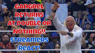 Streamers React Gangrel Returns at aew Double or Nothing adamcopeland aewdoubleornothing ppv [upl. by Kcirtapnhoj]