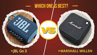 JBL Go 3 vs Marshall Willen Portable Bluetooth Speaker  Which Beats in Sound [upl. by Cordelie]