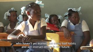 Safe Water School  De leau saine à lécole  Lekol dlo san danjé Haïti project [upl. by Erdnoed]