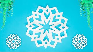 Paper Snowflakes  How to Make Snowflakes out of Paper  Paper Snowflakes Tutorial [upl. by Marsland]