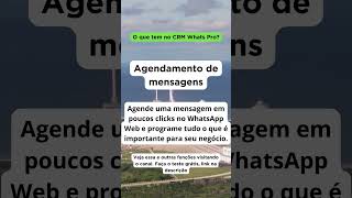 Como Usar o Agendamento de mensagens Whatsapp Web  CRM Whats Pro [upl. by Kina]