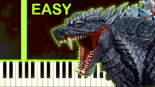 GODZILLA ULTIMA´S THEME  EASY Piano Tutorial [upl. by Siaht]