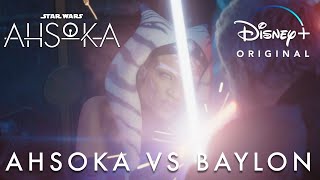 Ahsoka vs Baylon  Star Wars Ahsoka Episode 4  Disney [upl. by Evvie]