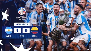 ARGENTINA 10 COLOMBIA  HIGHLIGHTS  CONMEBOL COPA AMÉRICA USA 2024™ [upl. by Xenos]