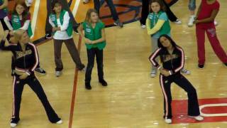 Girls Scouts Dancing with the Golden State Warriors Cheerleaders [upl. by Suravart]