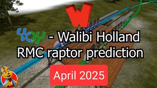 NEW Walibi Holland 2025 quotYoYquot  RMC raptor prediction 231024 onride [upl. by Rafaelia]