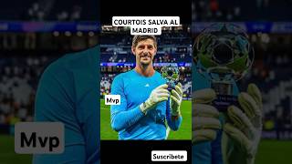 COURTOIS SALVA AL MADRID Y SE LLEVA EL MVP realmadrid foryou parati courtois champion mvp cr7 [upl. by Trellas]