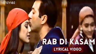 Rab Di Kasam Official Lyric Video  Udit Narayan Alka Yagnik  Sunny Deol Shilpa Shetty  Indian [upl. by Farrison]