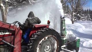 Walco Snowblower and MF 275 [upl. by Akcinehs]