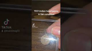 1901 Indian head penny coins coincollecting [upl. by Gnov]