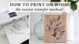 How to Print on Wood the Easiest amp Best Way  Photo Transfer to Wood [upl. by Misty590]