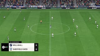 Millwall vs Sheffield Wednesday 31082024 EFL Championship EA FC 24 [upl. by Brian]