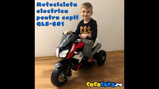 Motocicleta electrica copii QLS 801 COCO TOYS [upl. by Illom250]