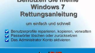 Windows 7 Benutzerprofile reparieren [upl. by Nylirem]