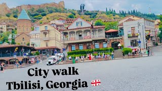 City walk Tbilisi  Georgia Tbilisi city tour 4K 🇬🇪 [upl. by Enniotna250]